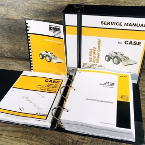 Case W9 Wheel Loader Service Manual Parts Operators Set GAS Prior to 8150186