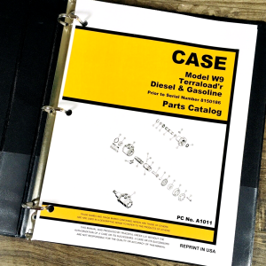 Case W9 Terraload'r Diesel Gas Parts Manual Catalog Wheel Loader SN 8150186