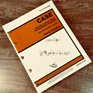 Case 732 742 832 842 Western Draft-O-Matic Tractor Parts Manual 8253501- After
