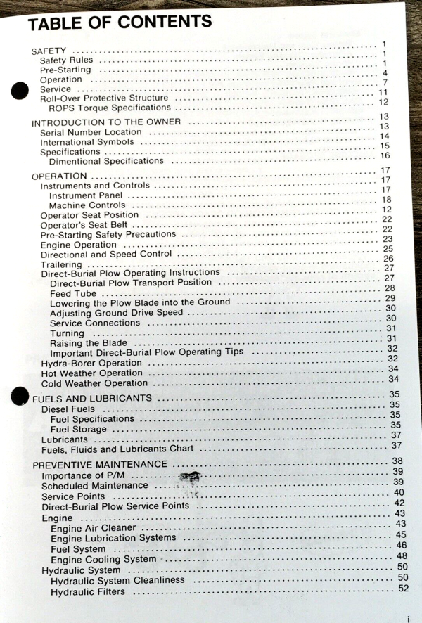 Case Maxi-Sneaker Trencher Operators Manual Owners Book Maintenance - Image 2