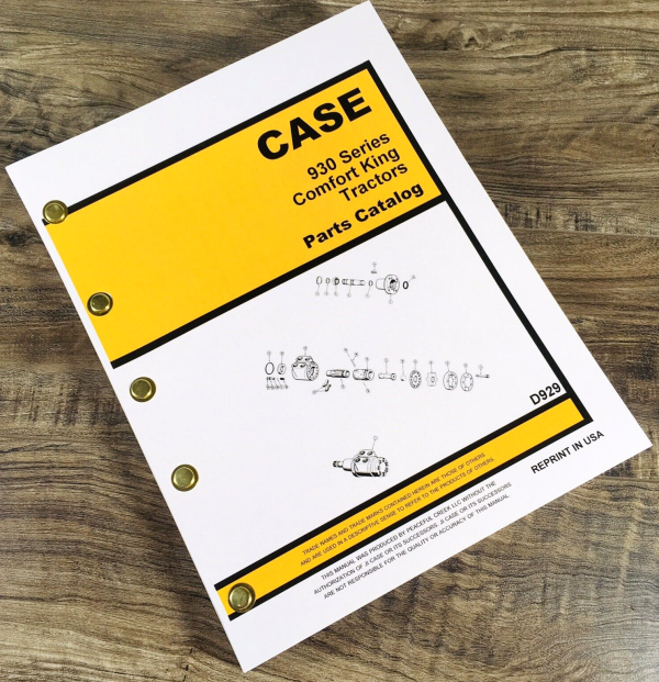 Case 930 Comfort King Tractor Parts Manual Catalog Book Assembly Schematic Views