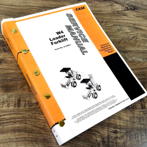 Case W4 Wheel Loader Forklift Service Repair Manual Technical Shop Book Overhaul