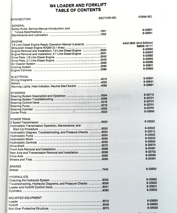 Case W4 Wheel Loader Forklift Service Repair Manual Technical Shop Book Overhaul - Image 2