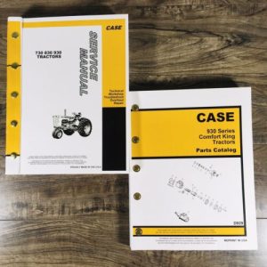 Case 930 931 932 Comfort King Tractor Service Manual Parts Catalog Set Repair