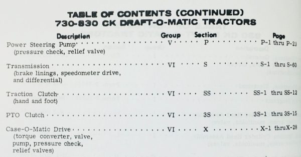 Case 930 931 932 Comfort King Tractor Service Manual Parts Catalog Set Repair - Image 7