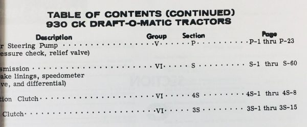 Case 930 931 932 Comfort King Tractor Service Manual Parts Catalog Set Repair - Image 8