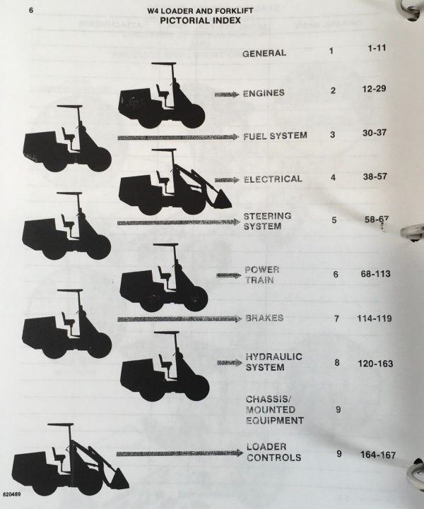Case W4 Wheel Loader Forklift Service Parts Operators Manual Set Catalog Repair - Image 3
