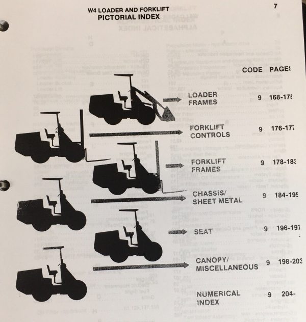 Case W4 Wheel Loader Forklift Service Parts Operators Manual Set Catalog Repair - Image 4