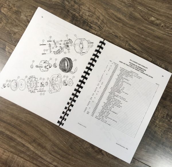 Case W4 Wheel Loader Forklift Service Manual Parts Catalog Repair Shop Set Book - Image 5