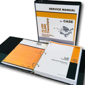Case TL200 Trencher Service Manual Parts Catalog Repair Shop Set Workshop Book