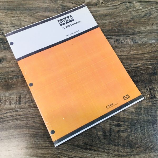 Case TL200 Trencher Service Manual Parts Catalog Repair Shop Set Workshop Book - Image 9