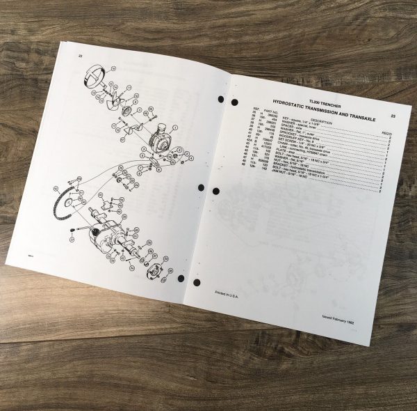 Case TL200 Trencher Service Manual Parts Catalog Repair Shop Set Workshop Book - Image 11