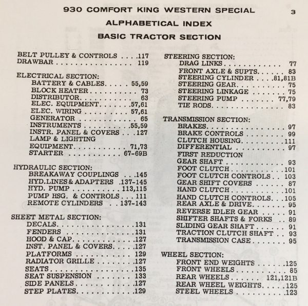 Case 930 931 932 Comfort King Tractor Parts Operator Manual Set SN 8229002-After - Image 5