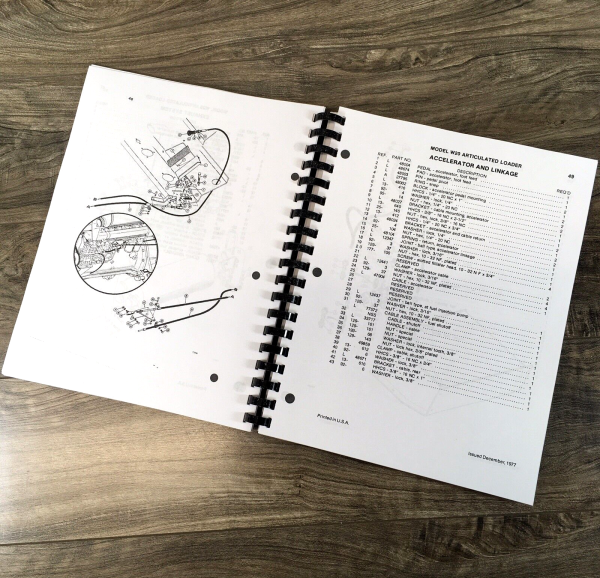 Case W20 Wheel Loader Parts Manual Catalog Operators Owners Set Assembly Book - Image 11