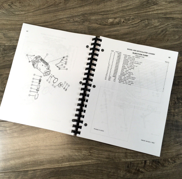 Case W20 Wheel Loader Parts Manual Catalog Operators Owners Set Assembly Book - Image 12
