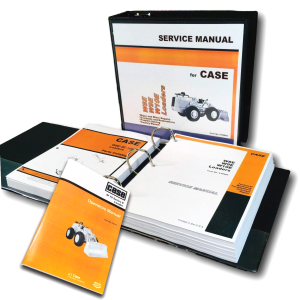 Case W10E Wheel Loader Service Manual Parts Catalog Operators Repair Shop Set