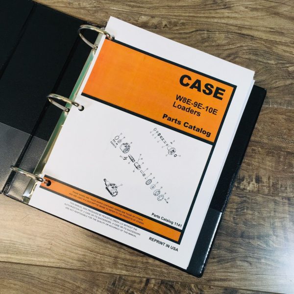 Case W10E Wheel Loader Service Manual Parts Catalog Operators Repair Shop Set - Image 2