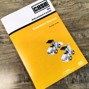 Case W4 Wheel Loader Forklift Operators Manual Owners Book Maintenance
