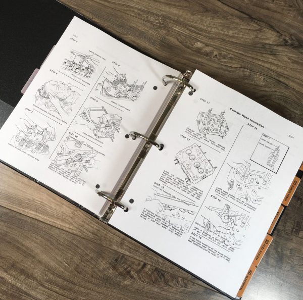 Case 850B Crawler Tractor Service Manual Parts Catalog Repair Shop Book Set - Image 6