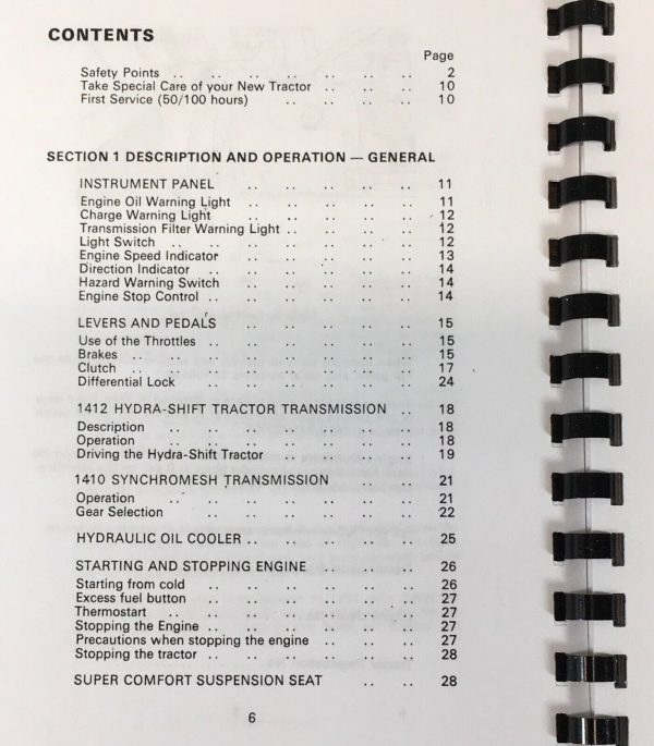 Case David Brown 1410 1412 Tractor Manual Parts Catalog Operators Owners Set - Image 2