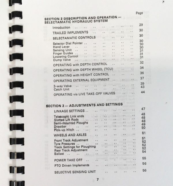 Case David Brown 1410 1412 Tractor Manual Parts Catalog Operators Owners Set - Image 3