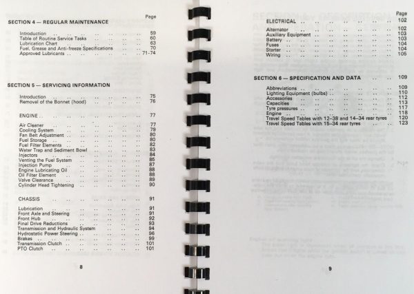 Case David Brown 1410 1412 Tractor Manual Parts Catalog Operators Owners Set - Image 4