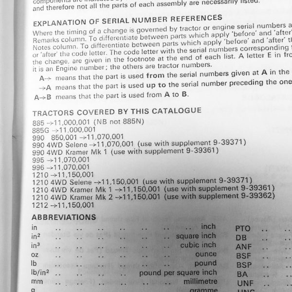 Case David Brown 1410 1412 Tractor Manual Parts Catalog Operators Owners Set - Image 5