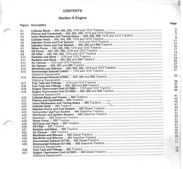 Case David Brown 1410 1412 Tractor Manual Parts Catalog Operators Owners Set - Image 6