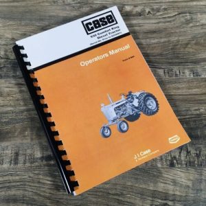 Case 930 Comfort King Diesel Tractor Operators Manual Owners Prior to 8229001
