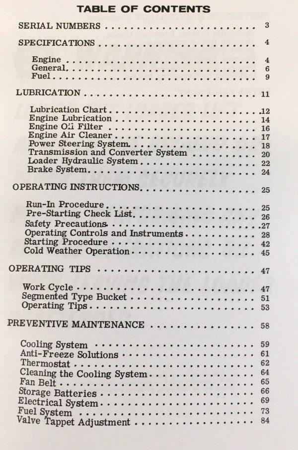 Case W10B Diesel Wheel Loader Parts Catalog Operators Manual Set Owners Book - Image 2