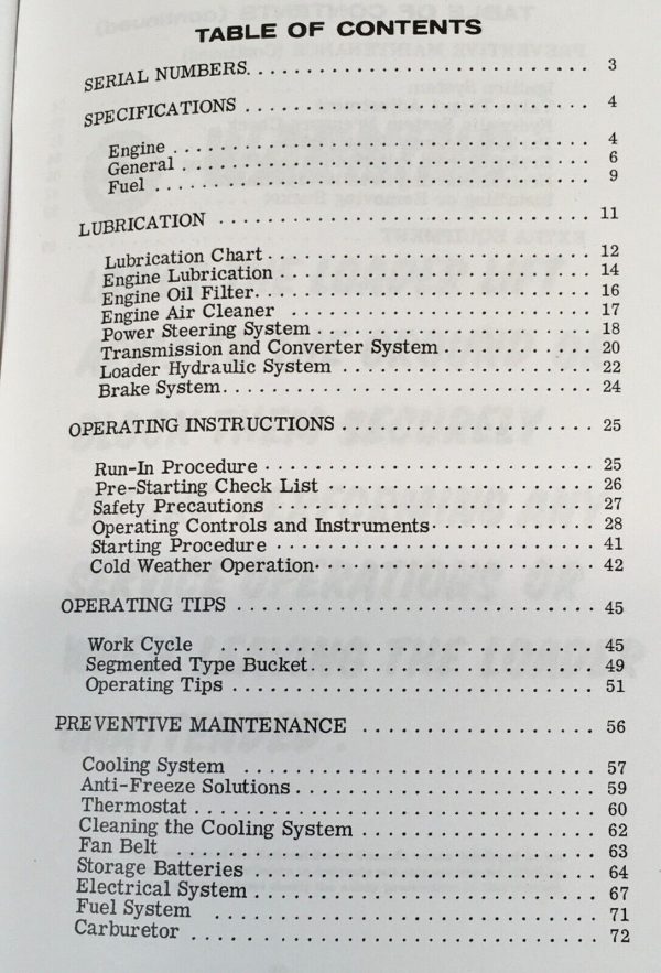 Case W10B Gas Wheel Loader Service Manual Parts Catalog Operators Repair Shop - Image 2