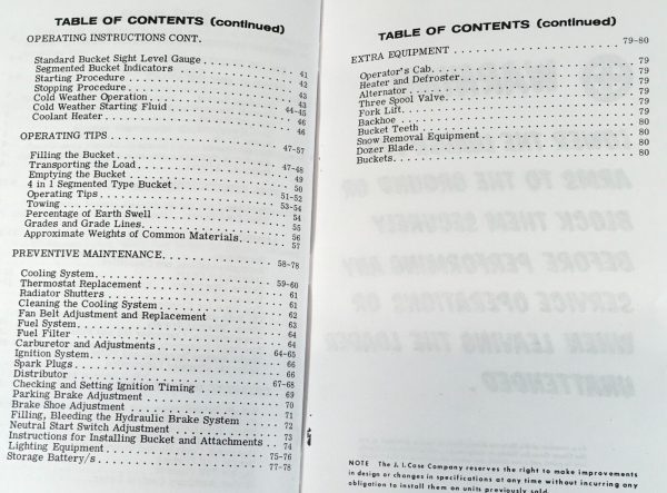 Case W9B Gasoline Wheel Loader Service Manual Parts Catalog Operators Repair Set - Image 3