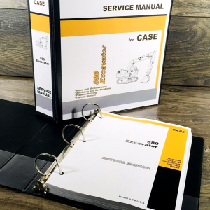 Case 880 Excavator Service Manual Repair Shop Technical Book Workshop Overhaul
