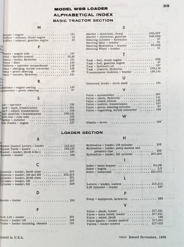 Case W8B Diesel Wheel Loader Service Manual Parts Catalog Repair Shop Book Set - Image 4