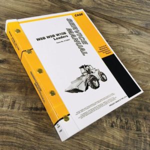 Case W8B W9B W10B Pay Loader Service Manual Repair Shop Technical Book Workshop