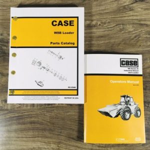 Case W8B Diesel Wheel Loader Parts Catalog Operators Manual Owners Book Set