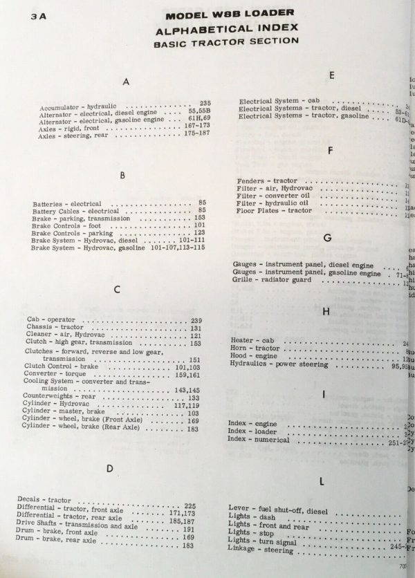 Case W8B Diesel Wheel Loader Parts Catalog Operators Manual Owners Book Set - Image 7