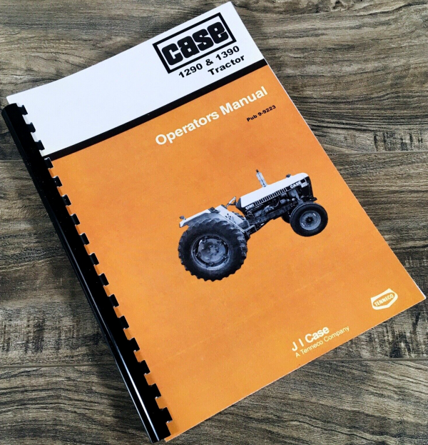 Case David Brown 1290 1390 Tractor Operators Manual Owners Book Maintenance