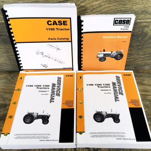 Case David Brown 1190 Tractor Service Manual Parts Catalog Operators Set Book