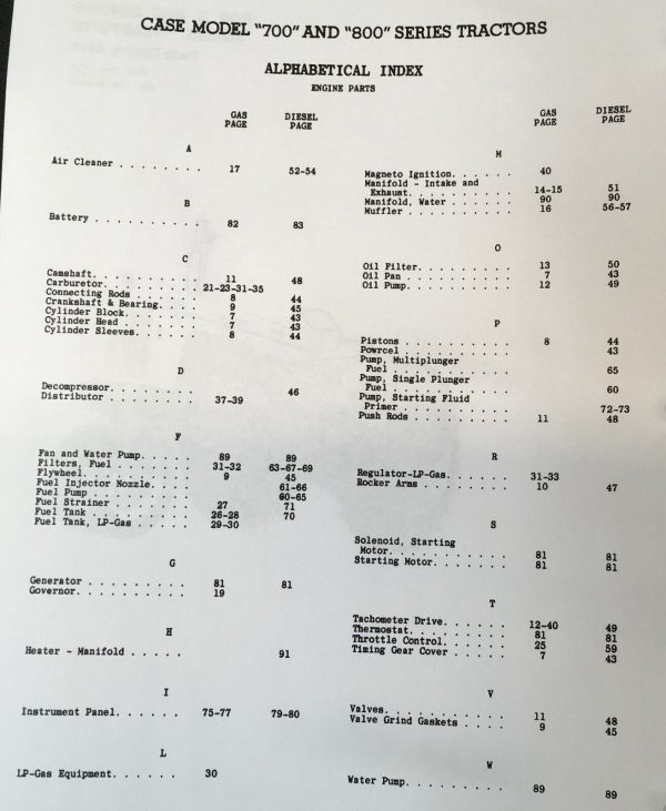 Case 803B 810B 811B 812B Wheel Tractor Service Manual Parts Catalog Repair Shop - Image 11