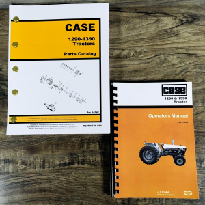 Case David Brown 1290 1390 Tractor Parts Catalog Operators Manual Set Owners