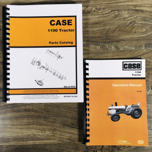 Case David Brown 1190 Tractor Parts Catalog Operators Manual Set Owners Book