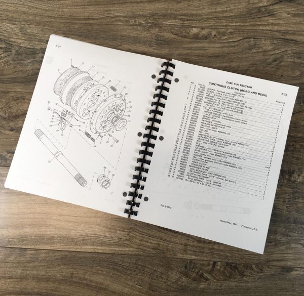 Case David Brown 1190 Tractor Parts Catalog Operators Manual Set Owners Book - Image 10