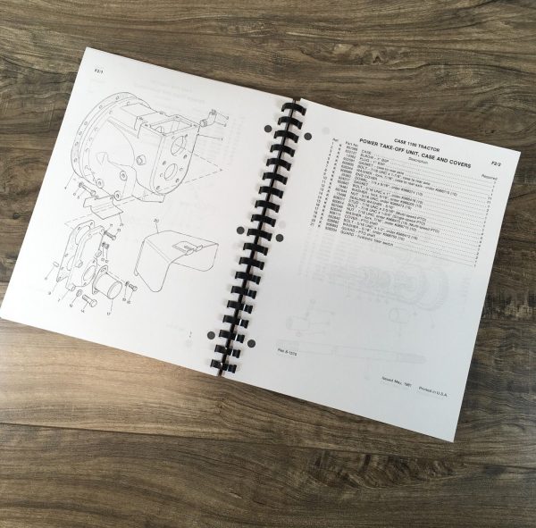Case David Brown 1190 Tractor Parts Catalog Operators Manual Set Owners Book - Image 11