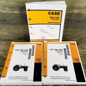 Case David Brown 1290 1390 Tractor Service Manual Parts Catalog Set Repair Shop