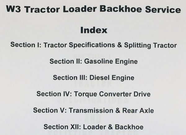 Case W3 420B Wheel Tractor Loader Backhoe Service Repair Manual Parts Catalog - Image 2