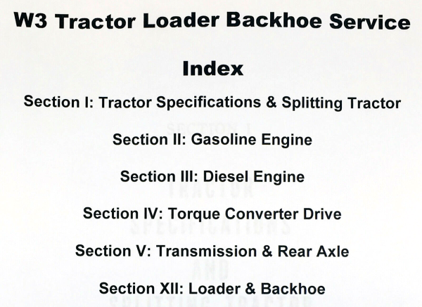 Case W3 420B Wheel Tractor Loader Backhoe Service Shop Technical Manual Repair - Image 2