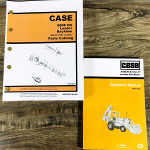 Case 680E CK Backhoe Loader Parts Operators Manual Catalog Set 9114101-After