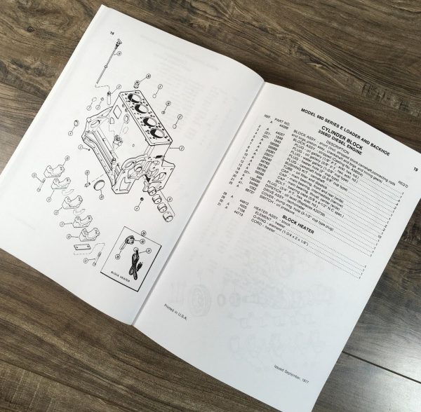Case 680E CK Backhoe Loader Parts Operators Manual Catalog Set 9114101-After - Image 5