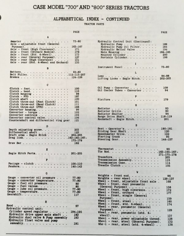 Case 713B 813B Wheel Tractor Service Manual Parts Catalog Set Repair Shop Book - Image 10
